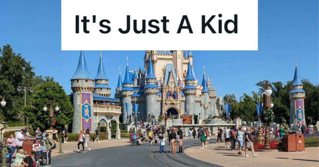 People in a theme park