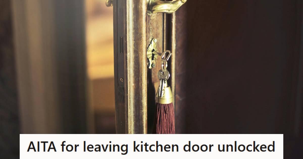 Key left hanging in the kitchen door that was left unlocked all night