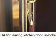 Boyfriend Gets Blamed For Leaving The Back Door Unlocked Overnight, And Even Though His Partner Was In The Room Longer Than Him, She Said He Didn’t Care About Her Safety