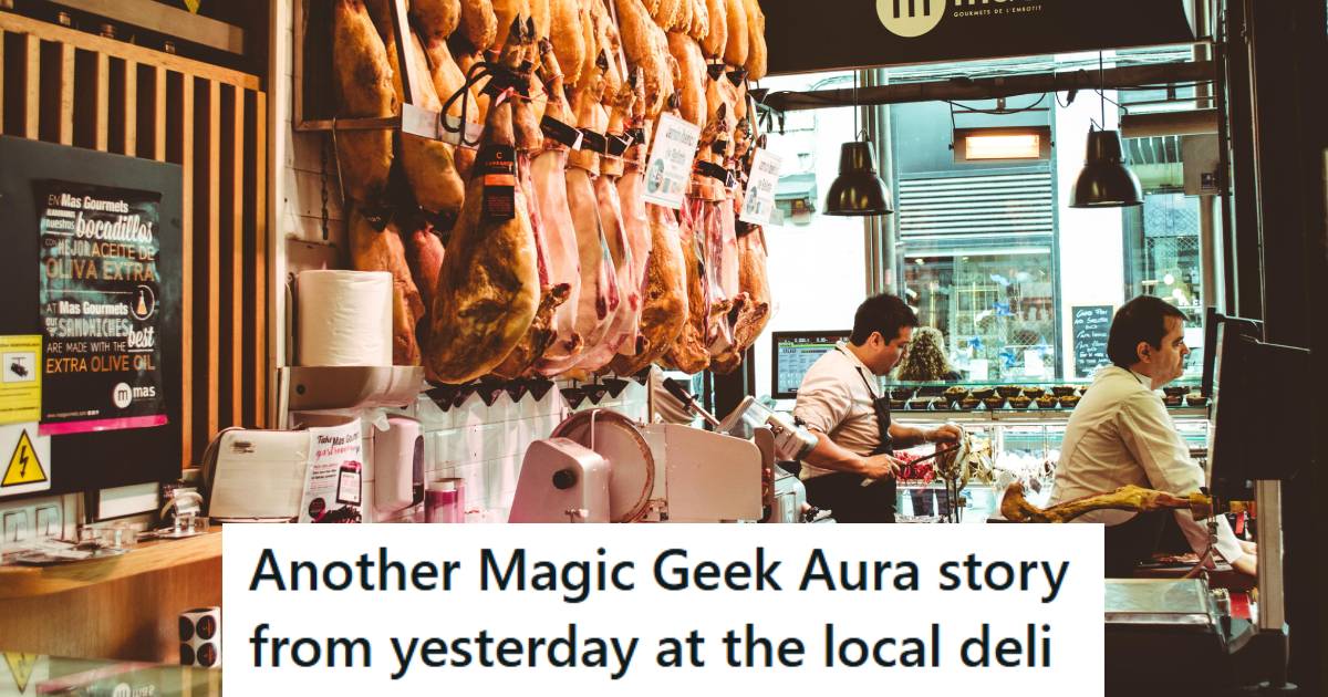 Workers trying to help customers in the local deli, but they can only accept cash