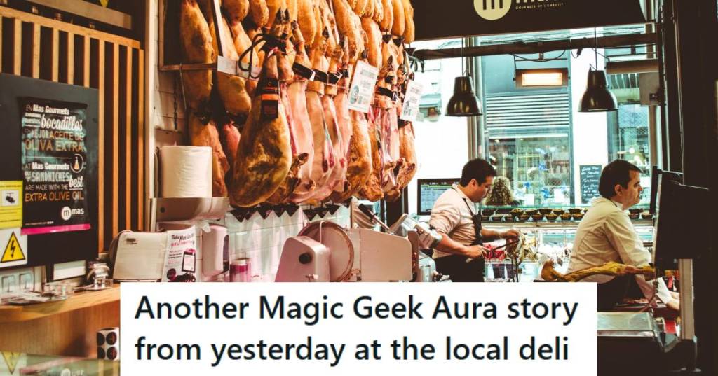Workers trying to help customers in the local deli, but they can only accept cash