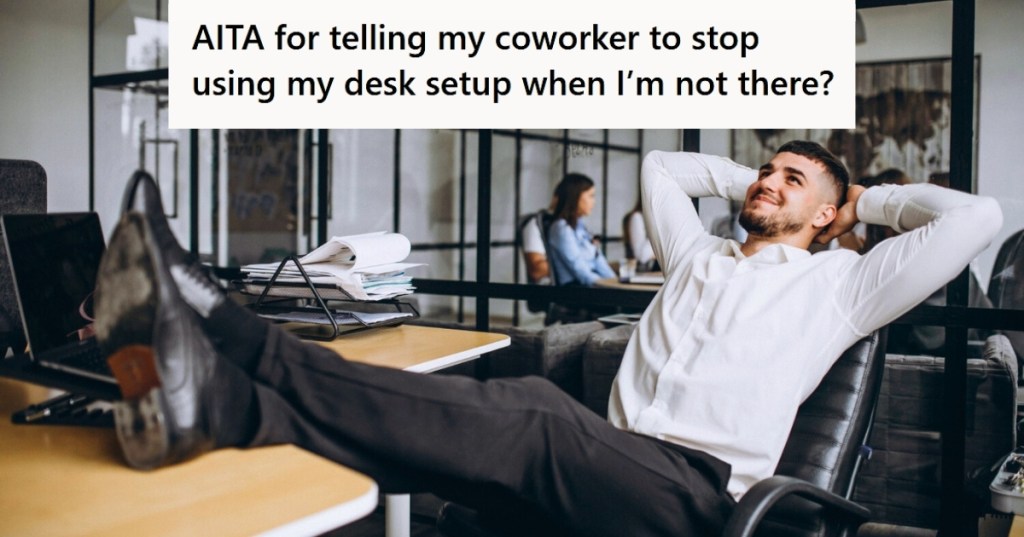 Man sitting with feet on desk