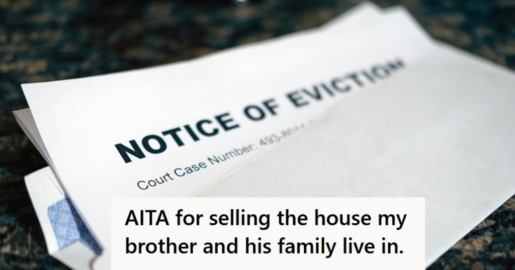 Eviction notice close up