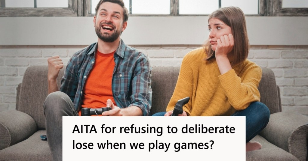 Couple playing video games