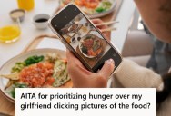 Girlfriend Likes To Take Pictures Of Their Food To Post, But When Her Boyfriend Took A Bite Before She Took A Picture, She Scolded Him And Lunch Was Ruined