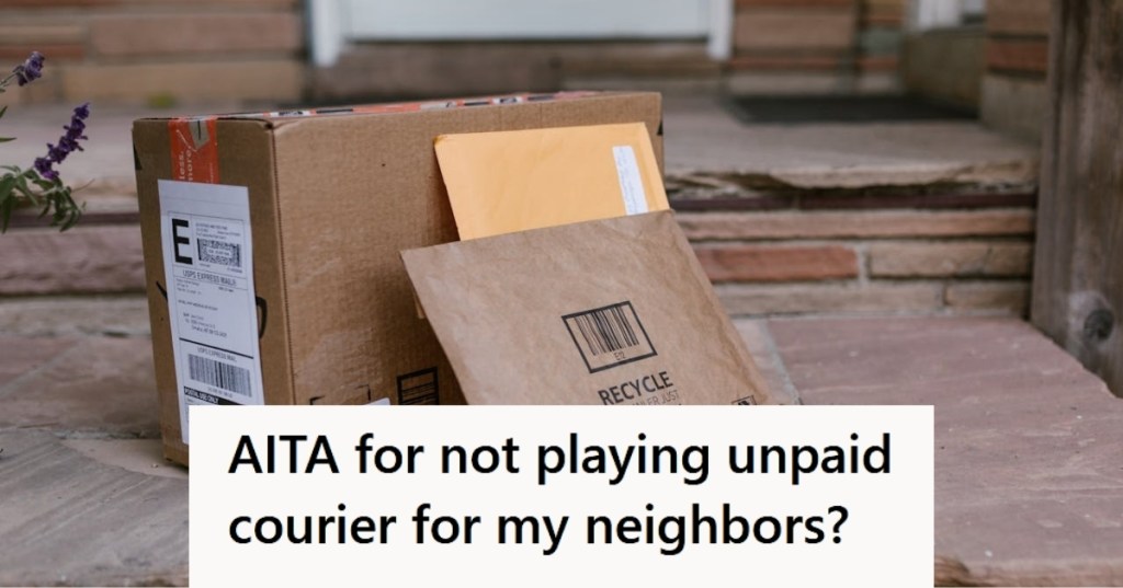 Packages by front door