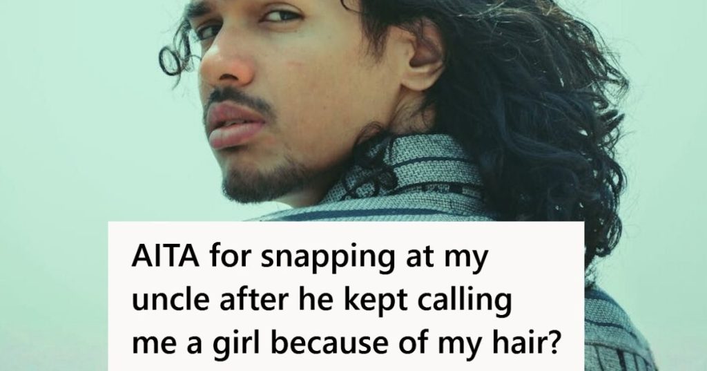 Man with beautiful wavy hair