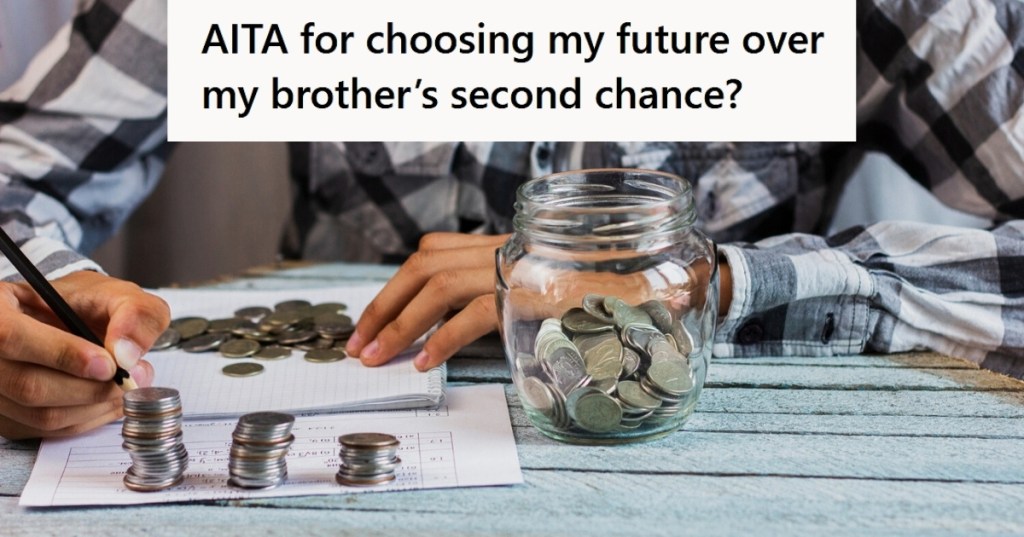 Man doing personal finances and budgeting