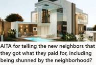 Homeowner Watched His Garden Get Destroyed By Real Estate Developers, So When The New Homeowners Moved In, They Were Shunned By Their Neighbors