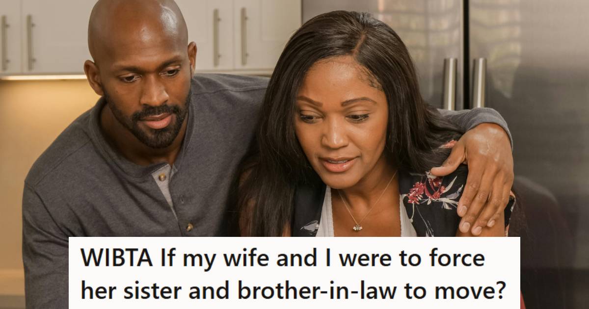 Husband and wife using a computer to check out their rights