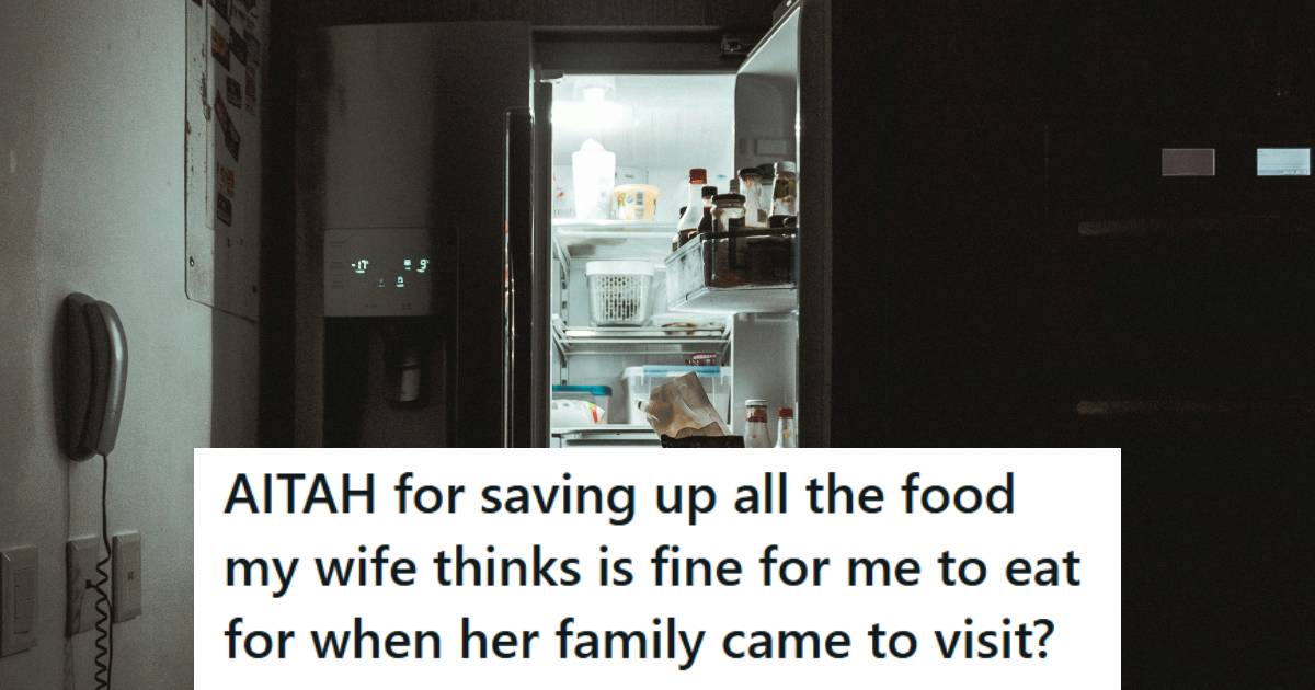 Fridge door opened and full of food that may or may not be good