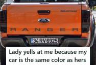 Ford Driver Pulled Up Next To A Vehicle The Same Unique Color As His, But The Driver Started Screaming And Demanded He Paint His Truck A New Color