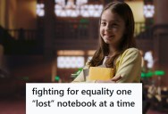 Woman’s Former Religious School Taught Girls To Clean The Classroom While Boys Watched, So When A Boy Started Throwing Things On The Floor, She Came Up With An Ingenious Plan