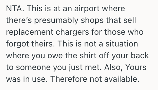 Screenshot 2026 01 24 at 10.50.21 PM Traveller Was Charging His Phone At The Airport During A Flight Delay, But He Was Shamed When He Refused To Unplug It For A Stranger