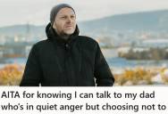 Adult Child Knew How To Calm Their Father’s Silent Anger After A Minor Disagreement, But They Chose Not To Step In This Time And Let His Anger Linger