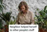 Homeowner Stepped In To Help A Neighbor Reclaim Stolen Potted Plants, And In The Process Found Out That Another Woman Had Been Stealing Lawn Decor From Her Neighbors