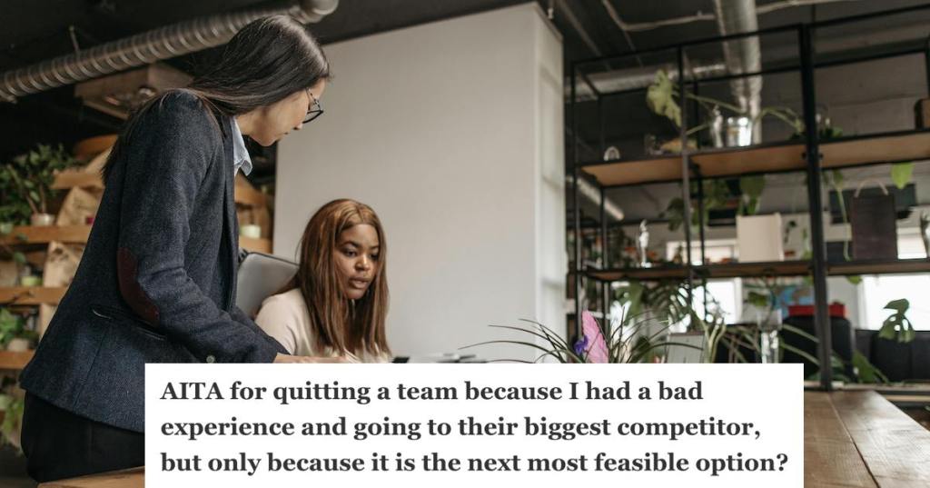 two woman at the workplace