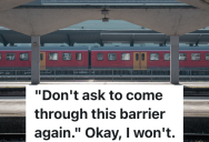 Commuter Desperately Needs To Use The Restroom After Working The Night Shift, But The Train Station Employee Won’t Let Him Access The Restrooms