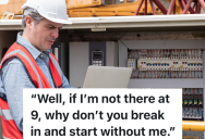 Electrical Contractor Has To Work With An Inefficient Manager, So He Starts The Construction Job Without Him When The Manager Doesn’t Show Up For A Meeting