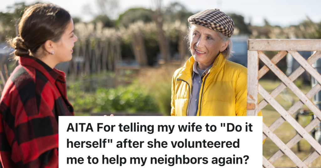 young woman happily talking to older woman outside