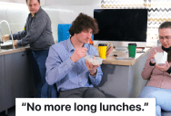 Employee Took Long Lunches To Cut Down On How Much Overtime He Would Be Owed, But His Boss Told Him To Stop Taking Long Lunches