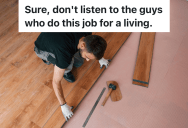 Employee Agrees To Help Out Coworker With Flooring Repair Job, But She Isn’t Willing To Pay For All The Materials To Do The Job Correctly