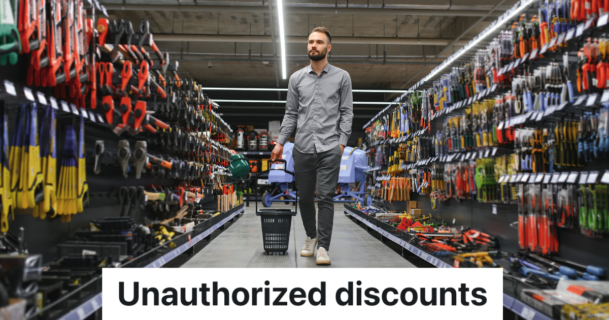 man shopping in a hardware store