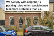Homeowner Complains That His Neighbor Is Parked In Front Of His House, But The Same Man Is Also Parked In Front Of The Neighbor’s House