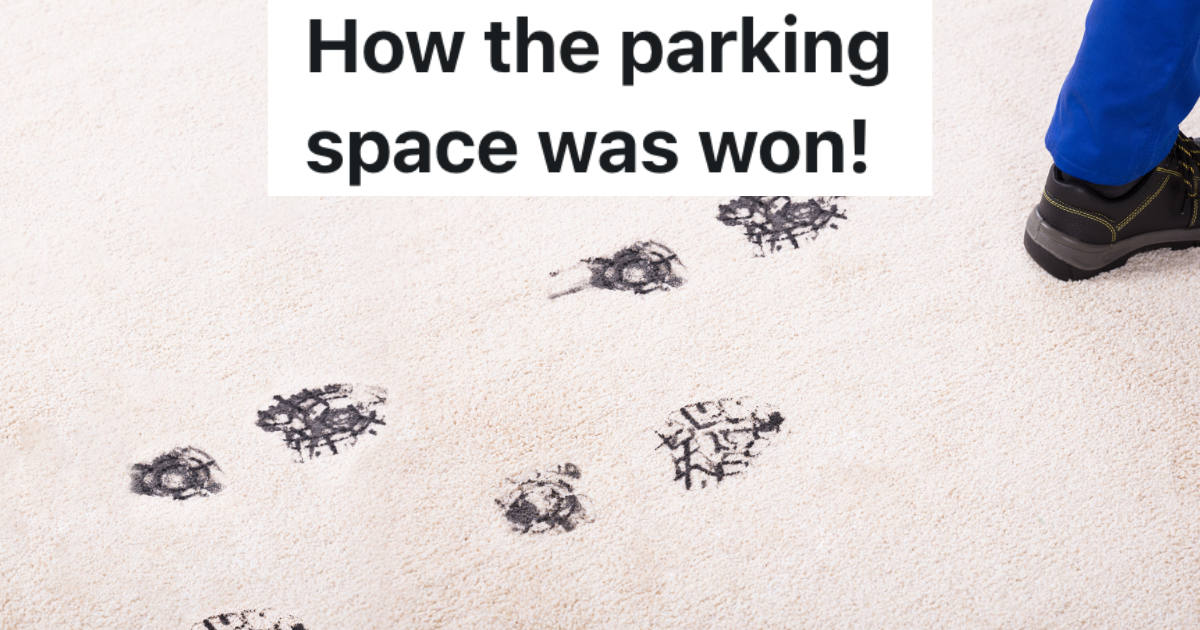 person's shoes leaving muddy footprints on white carpet