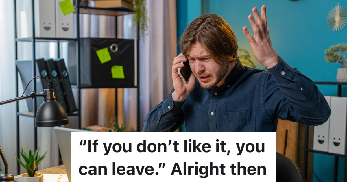 angry businessman talking on the phone