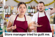 Retail Worker Agrees To Work One Hour Of Overtime To Help Cover For A Coworker, But Her Manager Tries To Guilt Her Into Working Even Longer