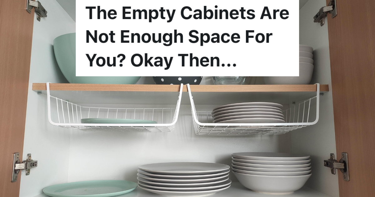 neatly organized dishes in kitchen cabinet