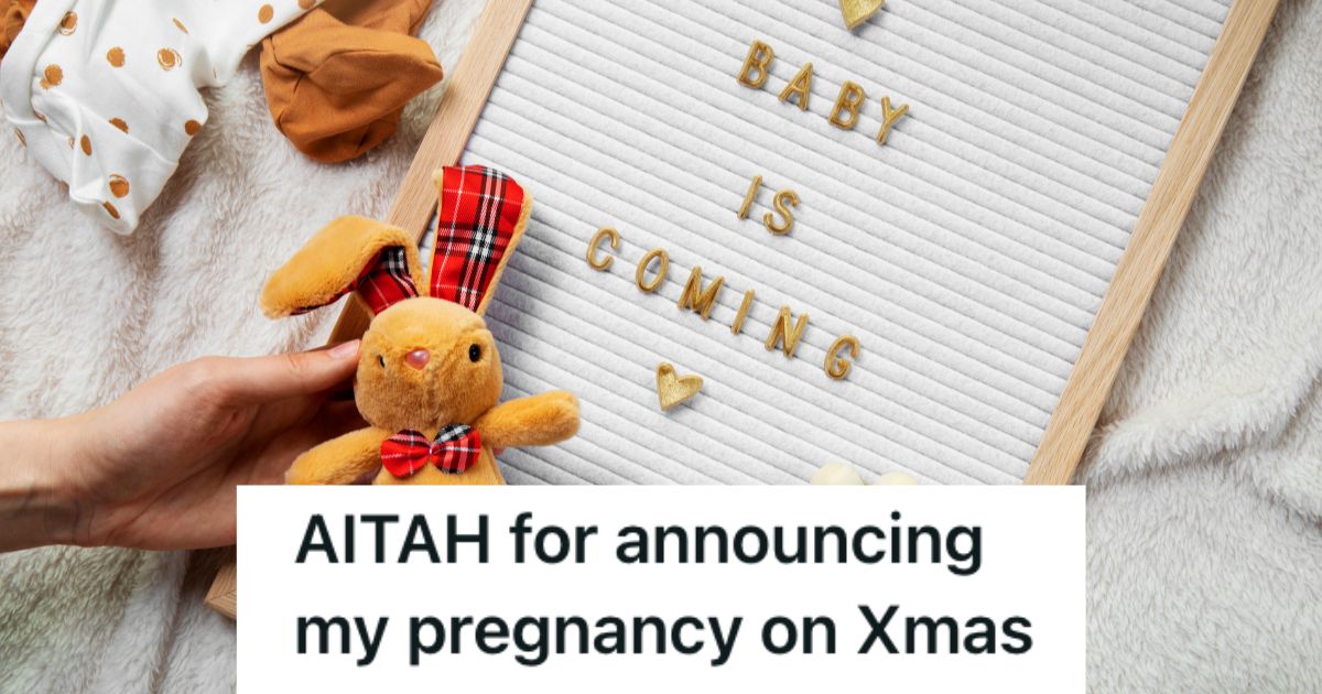 A baby announcement and a cute stuffed bunny