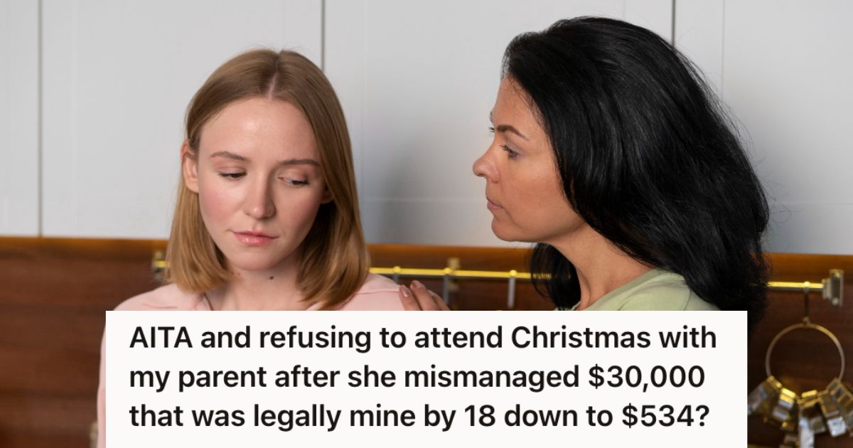 Older woman and teen having a serious talk