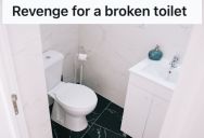 Patient Was Inconvenienced By The Broken Toilet In The Clinic, So He Made Sure To Send A Clear Message That The Bathroom Needed A Quick Repair