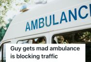 Paramedic Responded To An Emergency Call On The Road, But A Bystander Yelled At Him For Blocking Traffic And Threatened To Give Him A Ticket