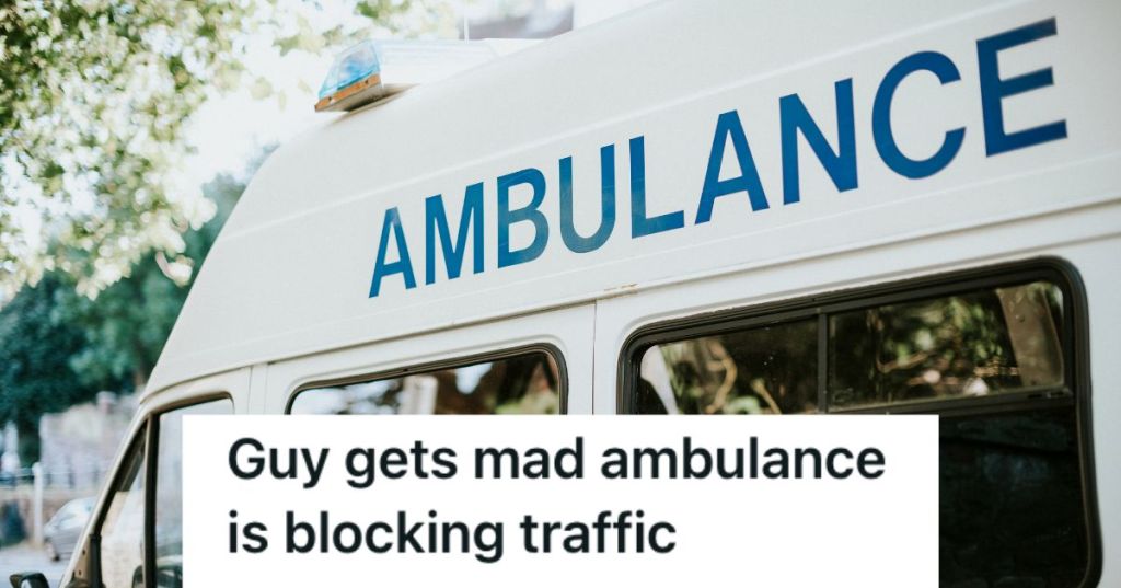An Ambulance on the road