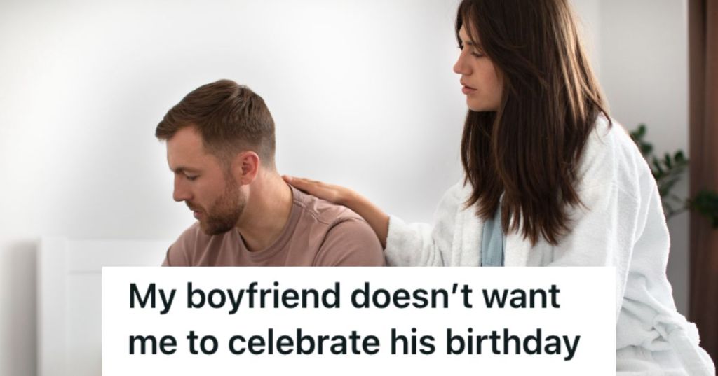 Woman comforting her sad boyfriend
