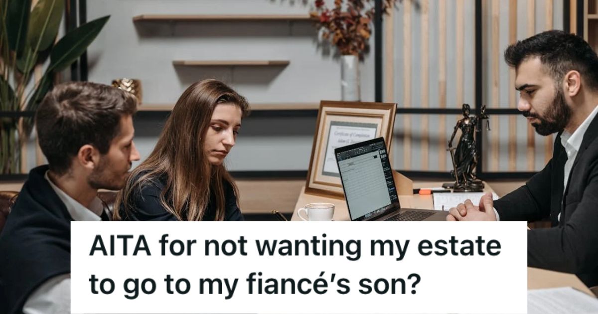 Man and woman talking to a lawyer in his office