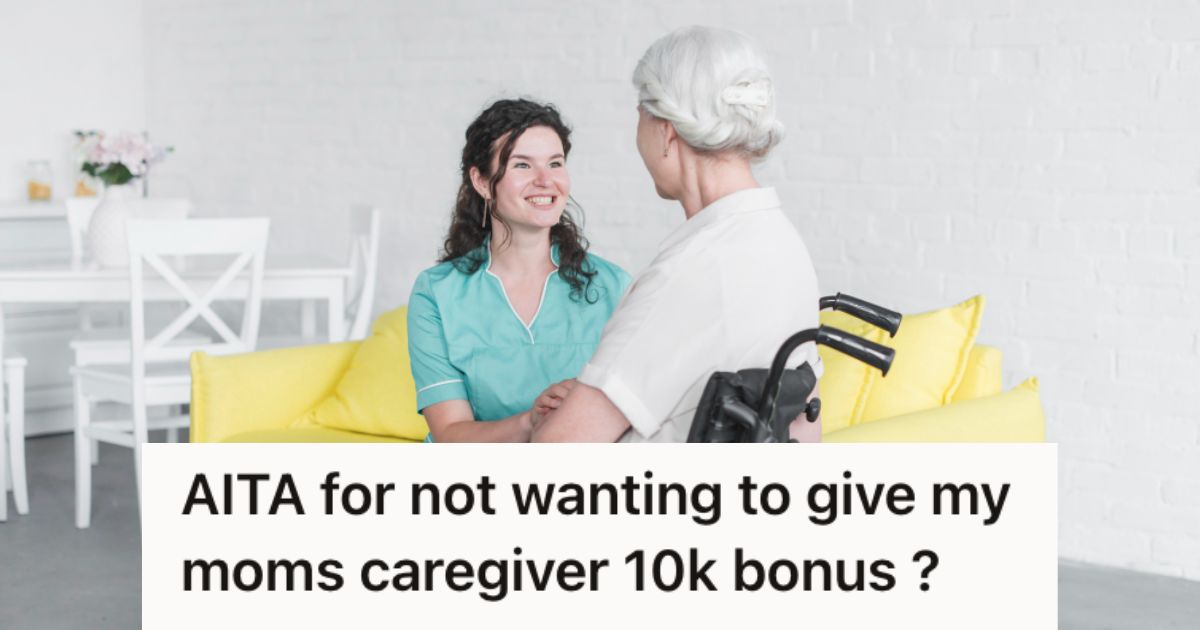 Caregiver talking to and smiling to an elderly patient on a wheelchair