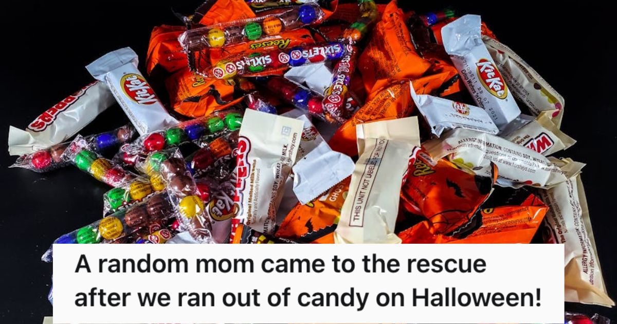 A pile of candies and chocolates for Halloween