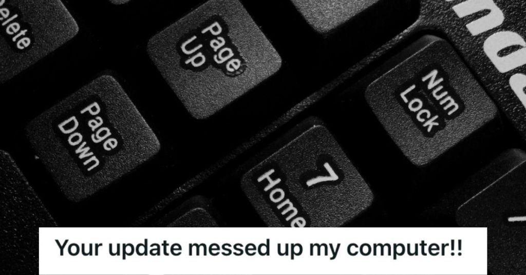 Keys of a computer keyboard