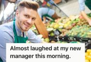 Grocery Store Employee Was Working Part-Time After A Snowstorm, But His Manager Lectured Him About Labels On An Early Saturday Shift