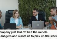 Engineer Witnessed Their Manager Being Fired Due To Restructuring, But Then He Was Suddenly Expected To Take Over Management Duties