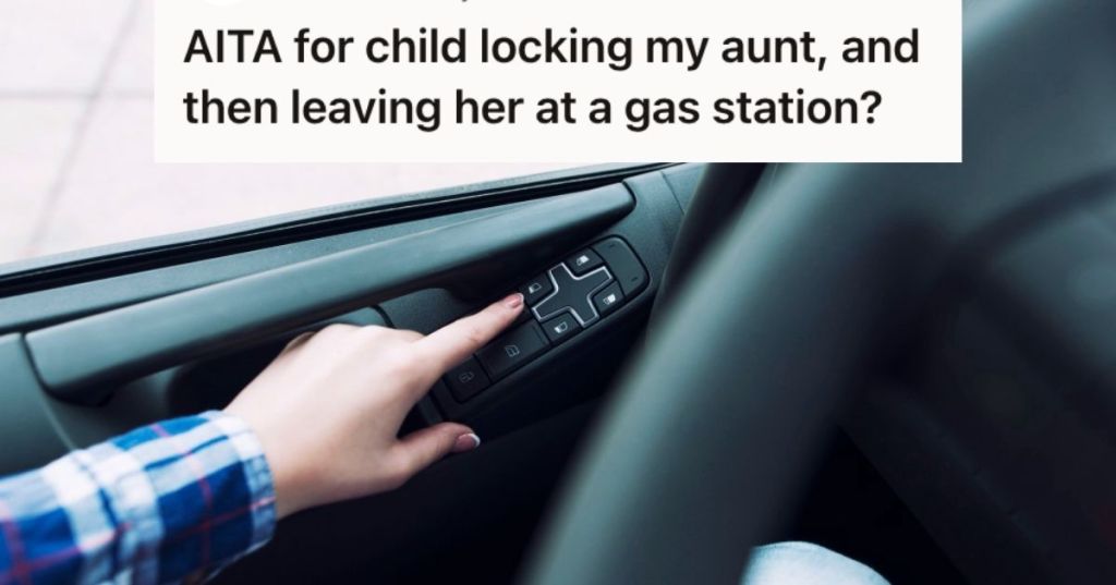 Woman locking the car from the buttons on the driver's side door