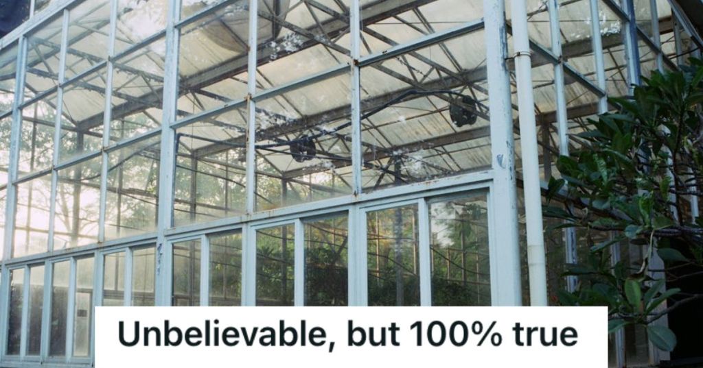 A glass conservatory