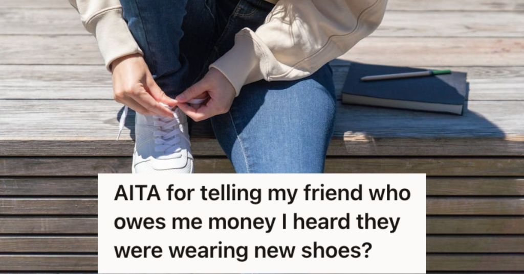 Woman tying the shoelace of her white sneakers