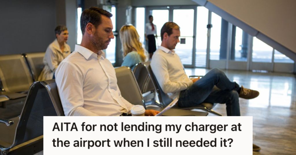 People waiting in the airport