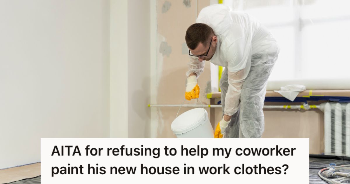 Man pourng paint on a tray