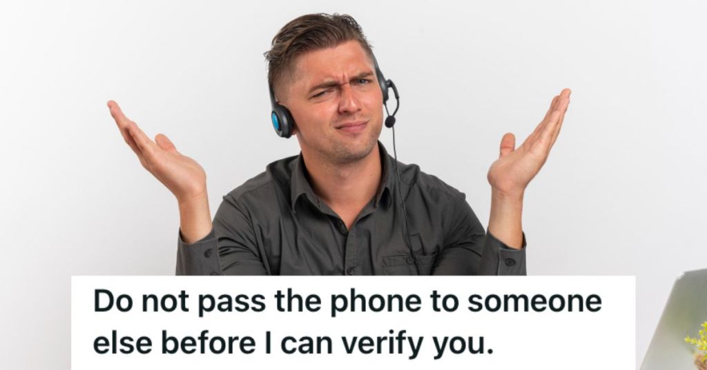 Man wearing a headset making an annoyed gestures with his face and hands
